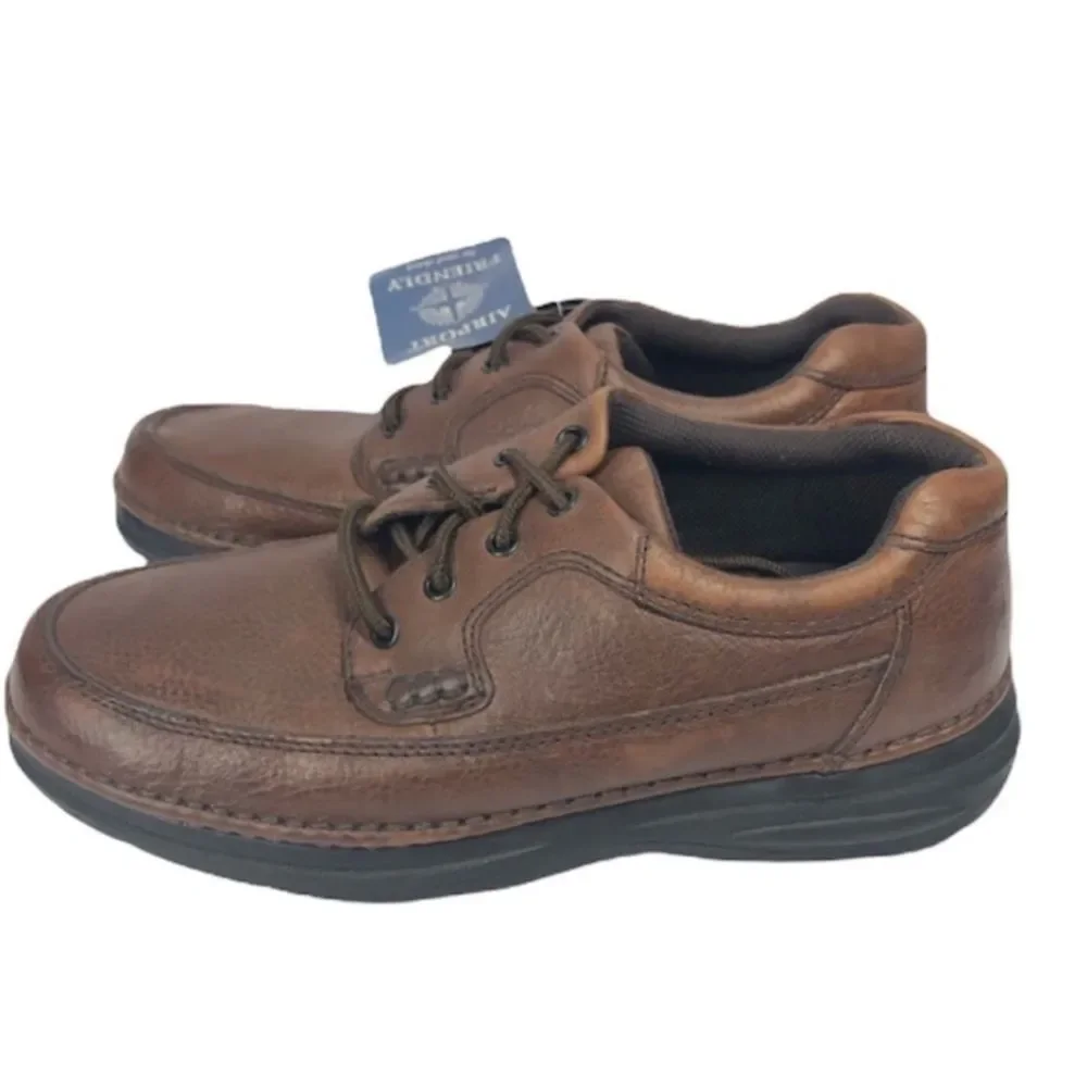 Nunn Bush Brown Leather Oxford Shoes Mens 10M Casual Dress Comfort
